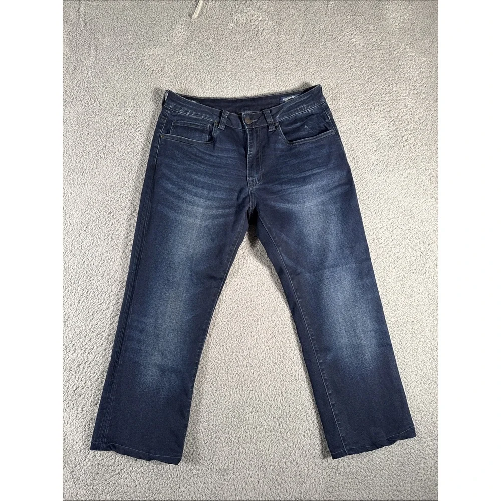 Buffalo David Bitton Men's Navy Straight Jeans